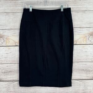 prAna Beaker Hemp Organic Cotton Blend Pencil Skirt Women's Size Small Black